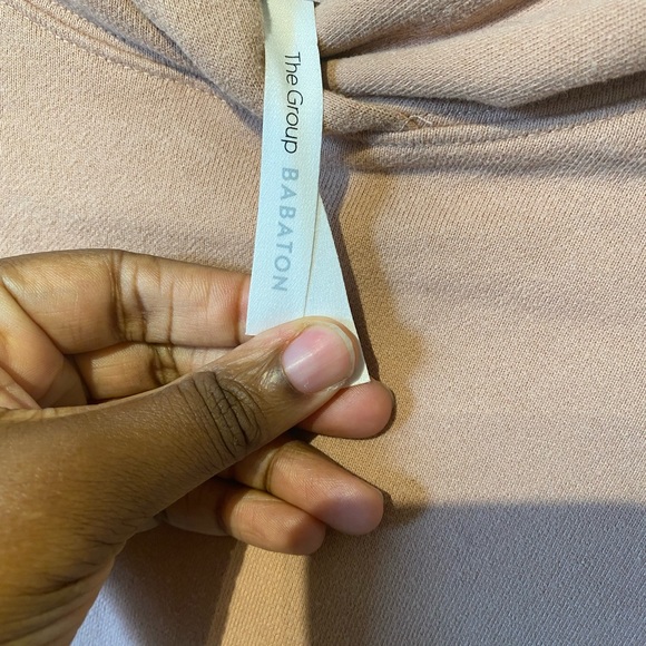 - Aritizia the group Babaton size xxs rusty pink long sleeve medium weight… - Picture 4 of 9